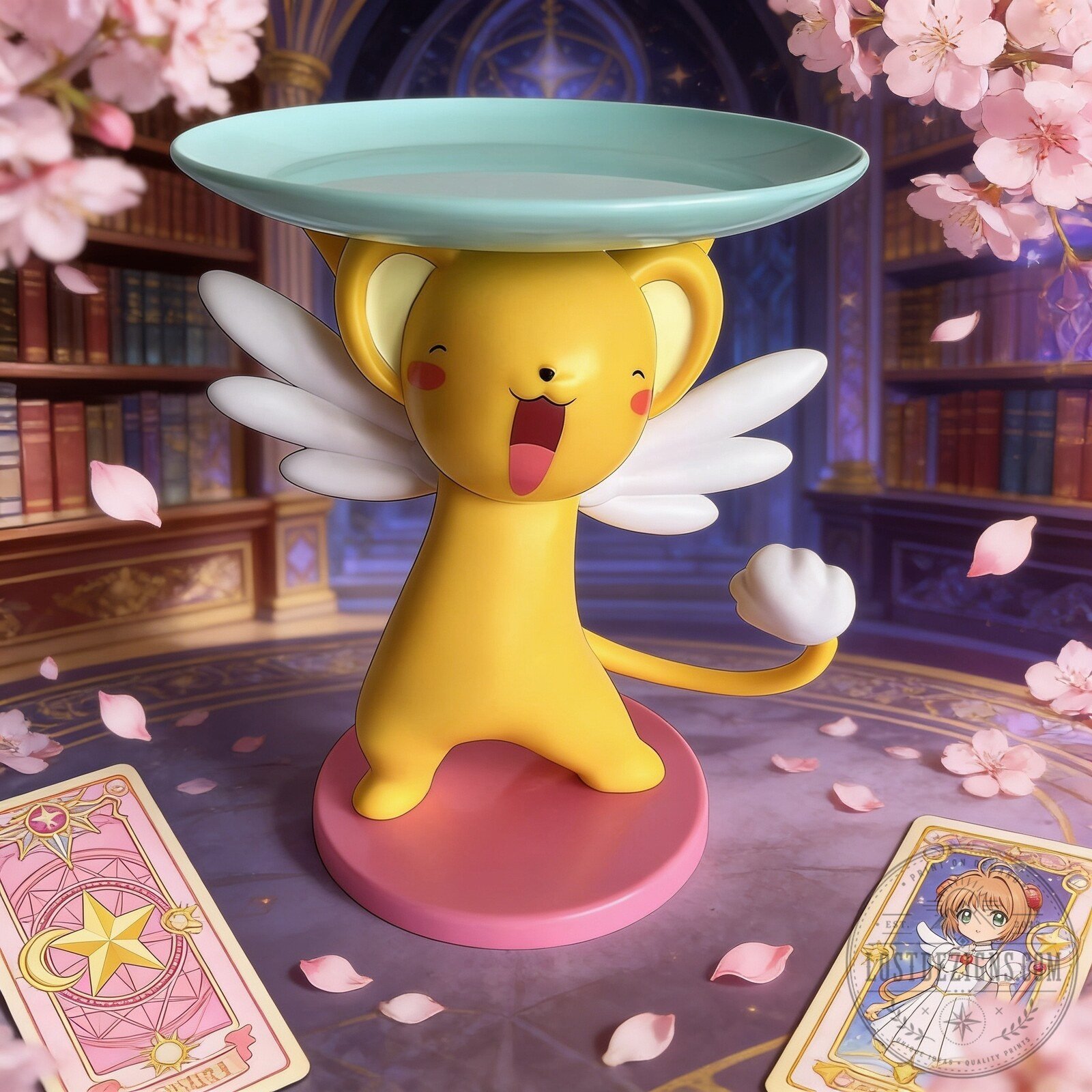 Cardcaptor Sakura Kero Holding A Plate Multipurpose Tray