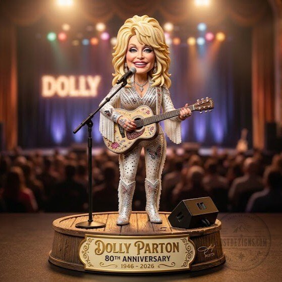 Dolly Parton Country Music Queen 80th Anniversary 1946-2026 Collectible Figure
