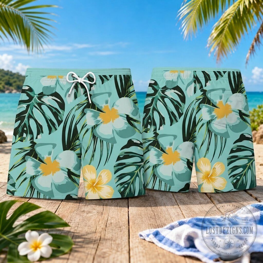 GTA 6 Cal Hampton Tropical Floral Swim Shorts 5 GTA 6 Cal Hampton Tropical Floral Swim Shorts
