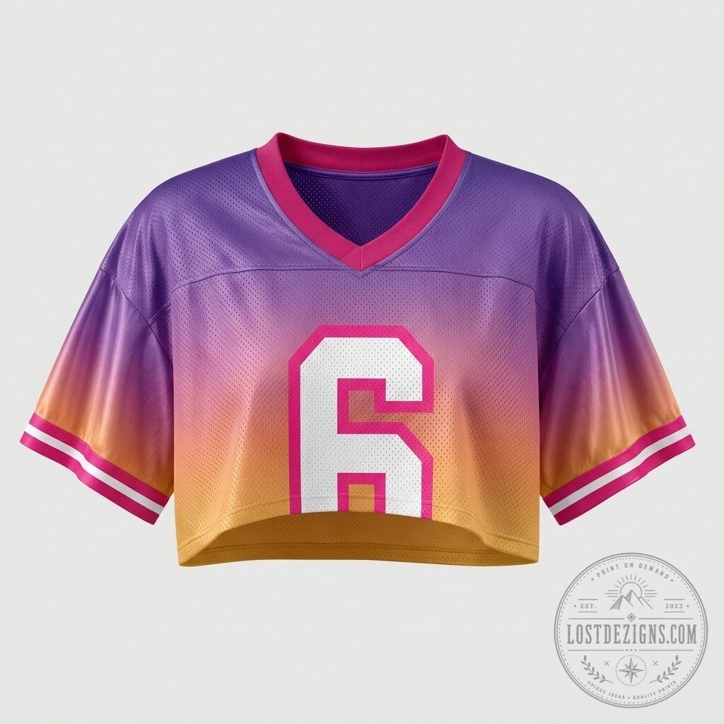 GTA 6 Cover Girl Inspired Pink Blue Gradient Cropped Jersey 5 GTA 6 Cover Girl Inspired Pink Blue Gradient Cropped Jersey