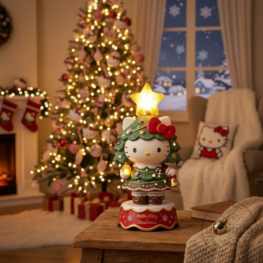 Hello Kitty Christmas Tree Light Up Figurine 5 Hello Kitty Christmas Tree Light Up Figurine