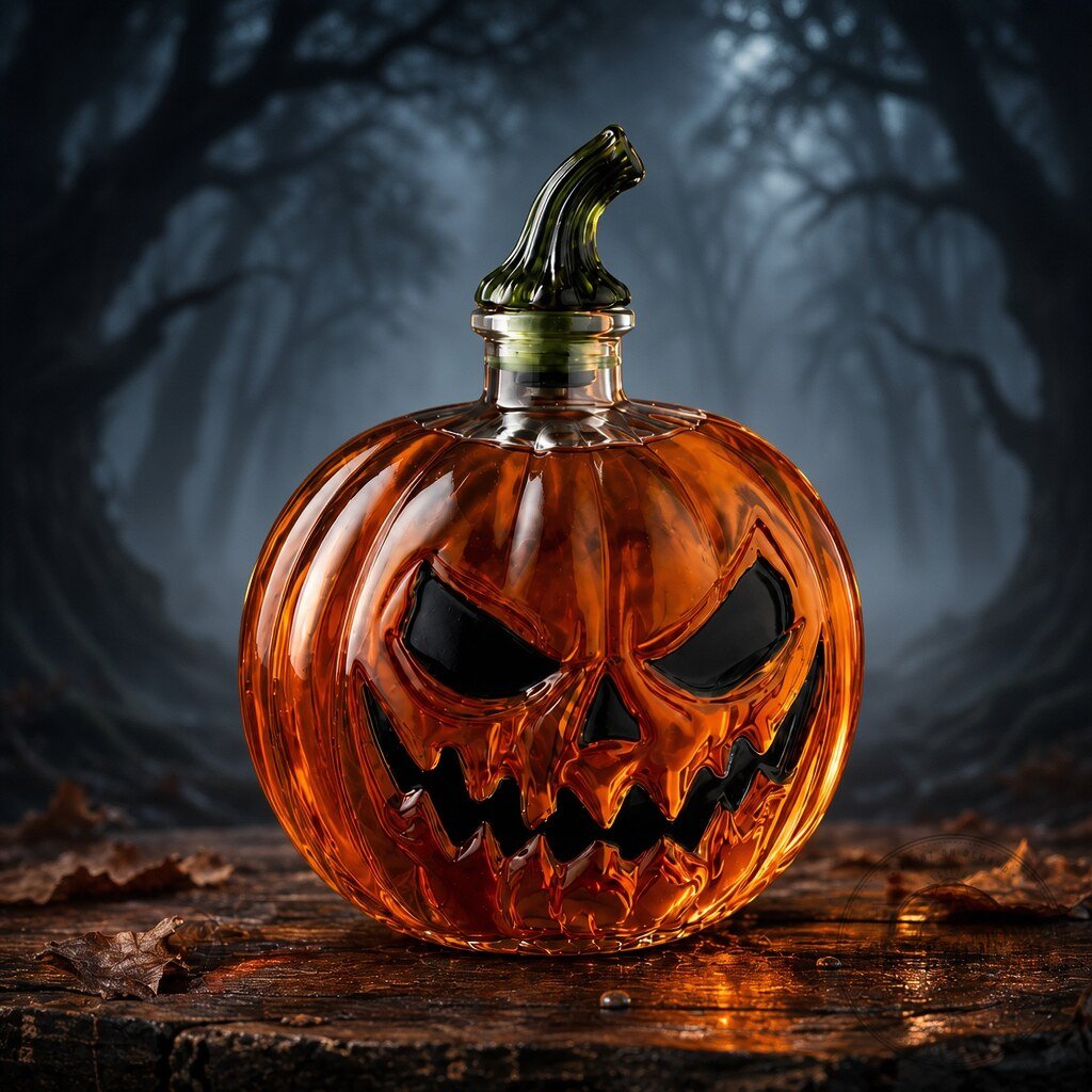 Jack O’ Lantern Pumpkin Halloween Whiskey Decanter Bottle 4 Jack O’ Lantern Pumpkin Halloween Whiskey Decanter Bottle