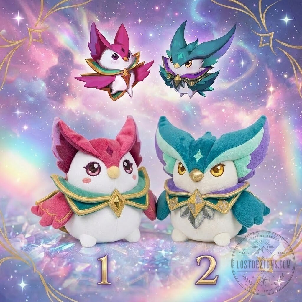 League of Legends Star Guardian Saki & Riku (Xayah & Rakan) Plush Toy