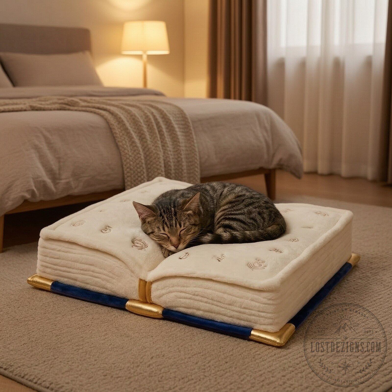 League of Legends Yuumi Inspired Magical Book Pet Bed