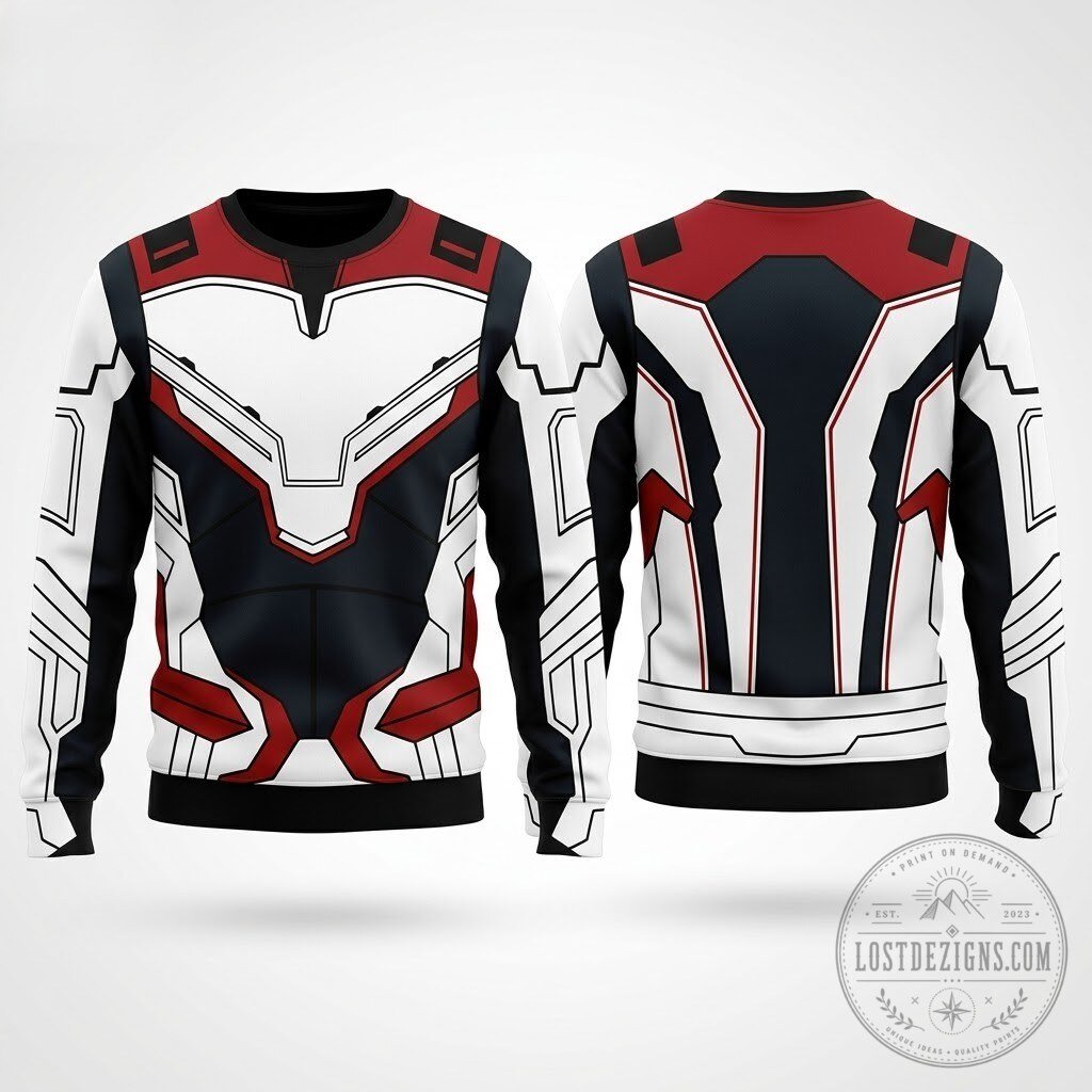 Marvel Avengers Endgame Time Travel Suit Inspired Sweater 4 Marvel Avengers Endgame Time Travel Suit Inspired Sweater