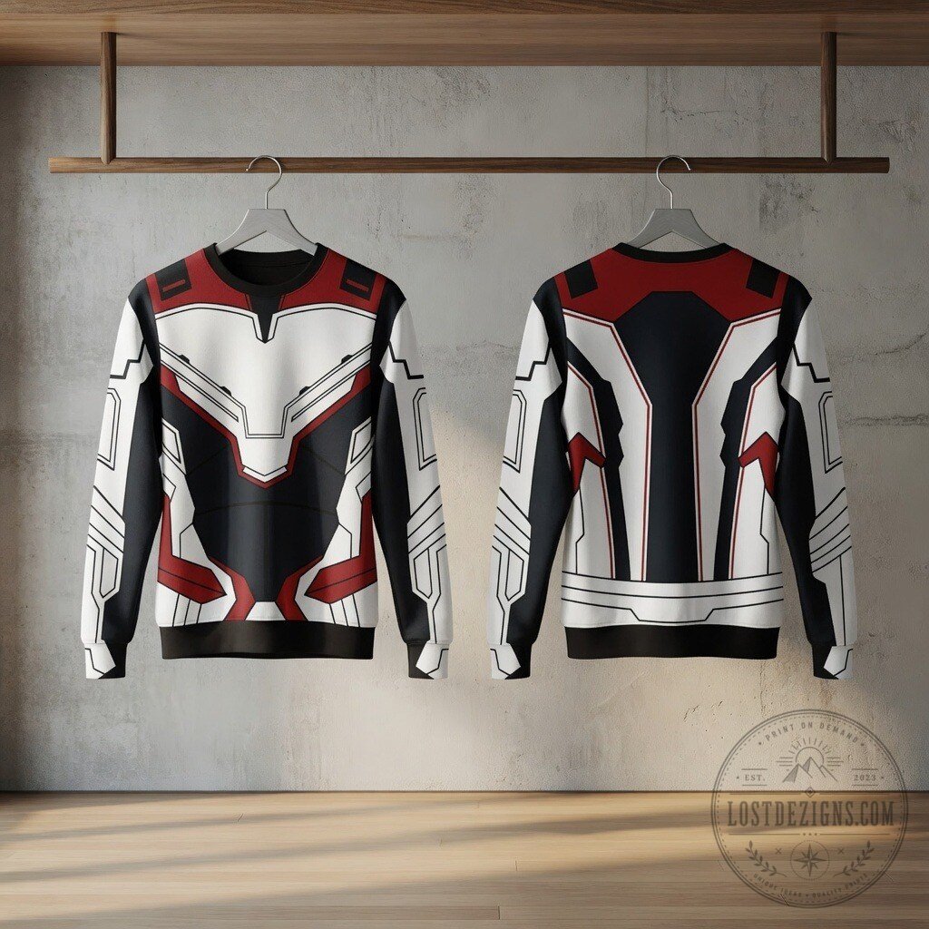 Marvel Avengers Endgame Time Travel Suit Inspired Sweater 5 Marvel Avengers Endgame Time Travel Suit Inspired Sweater