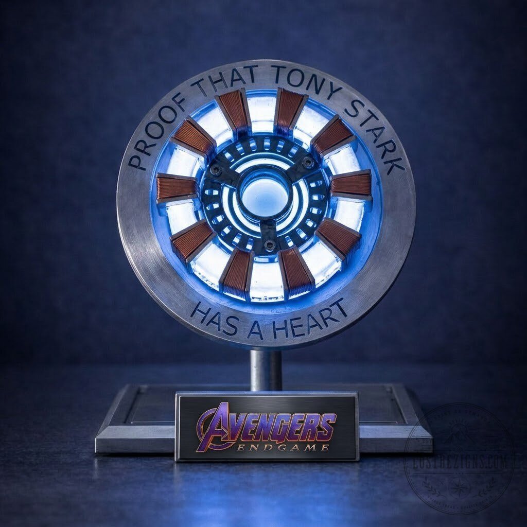 Marvel Iron Man Tony Stark LED Light Arc Reactor Collectible Figure