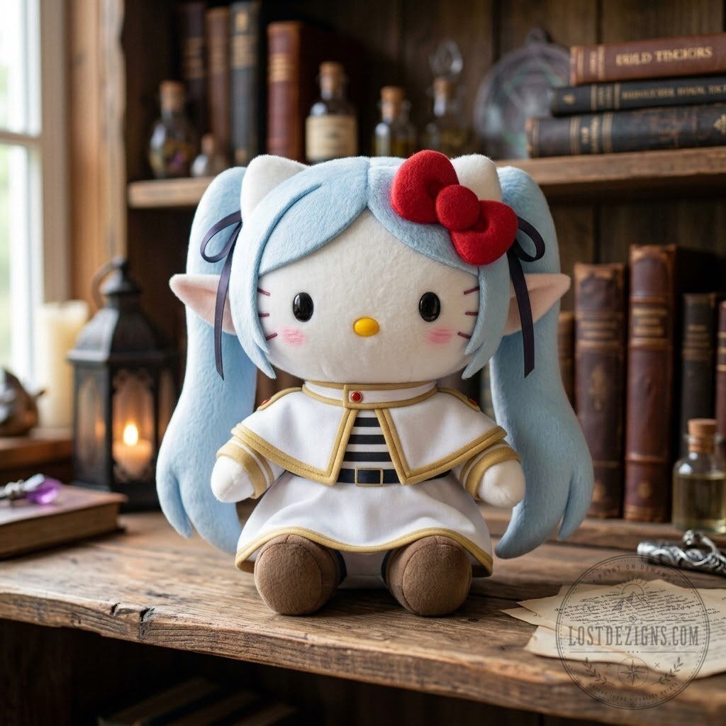 Sousou No Frieren X Hello Kitty Hello Frieren Plush Toy