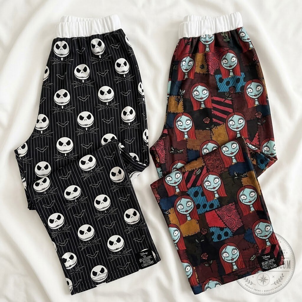 The Nightmare Before Christmas Jack Skellington And Sally Sweatpants