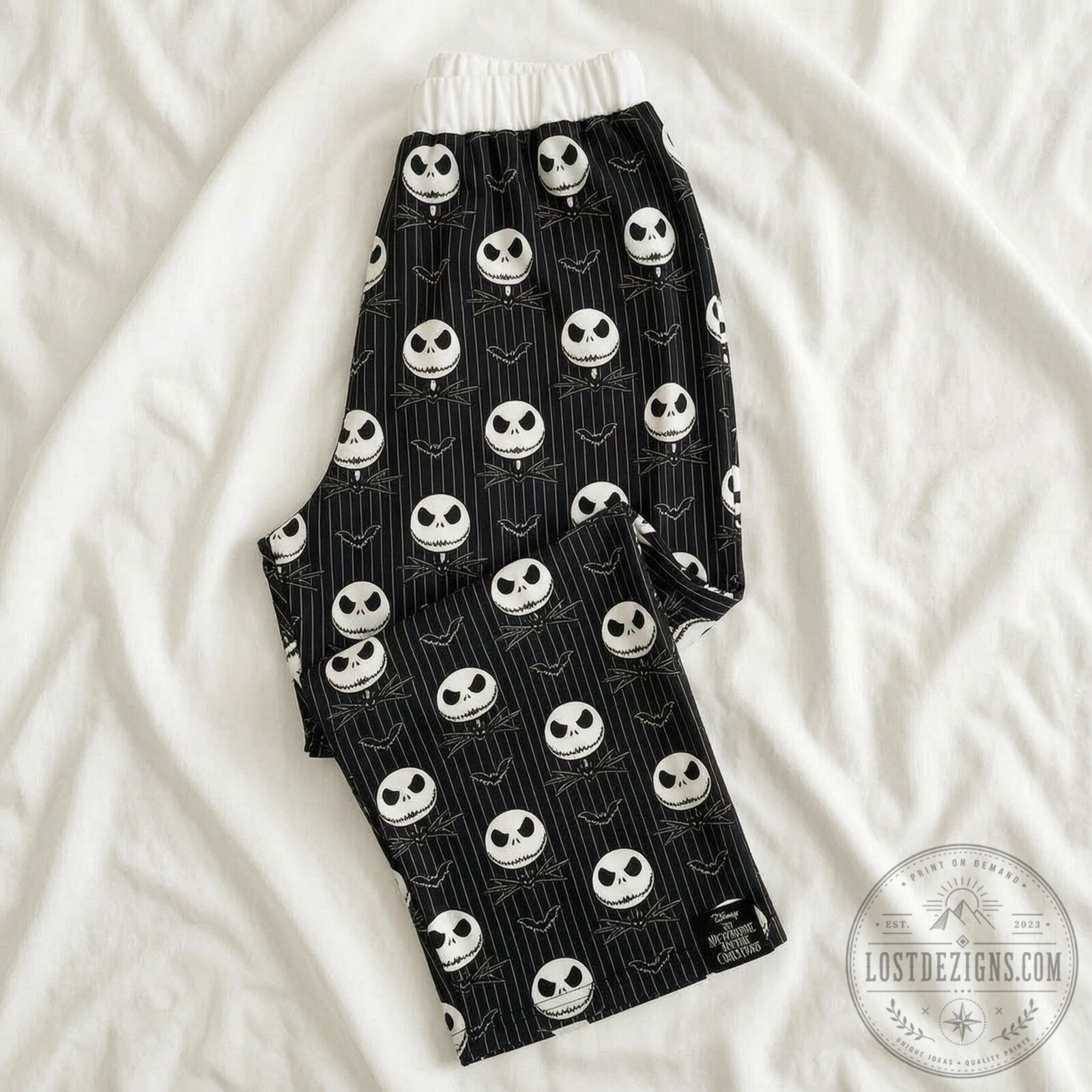 The Nightmare Before Christmas Jack Skellington And Sally Sweatpants 4 The Nightmare Before Christmas Jack Skellington And Sally Sweatpants