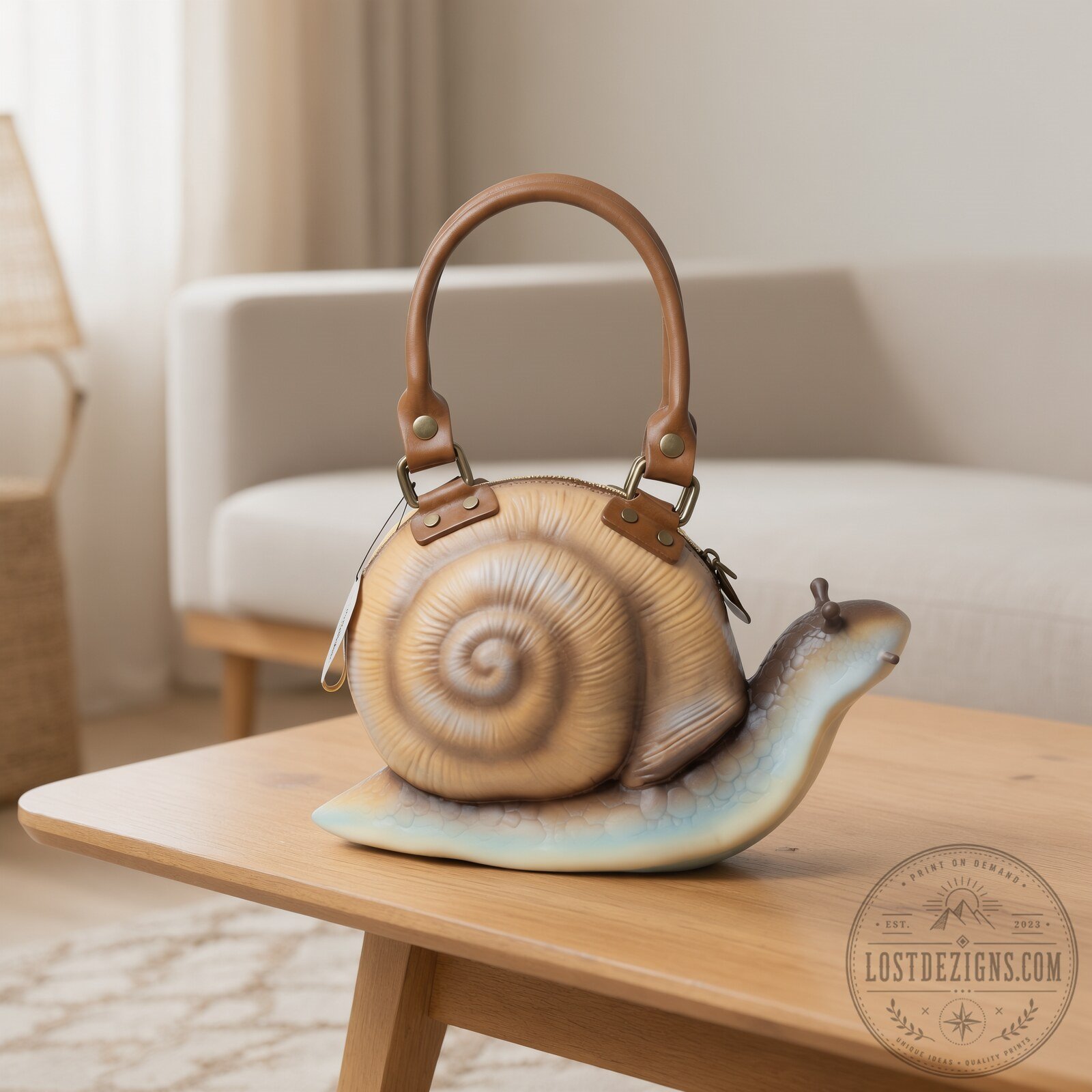 Unique 3D Snail Bag Animal Handbag